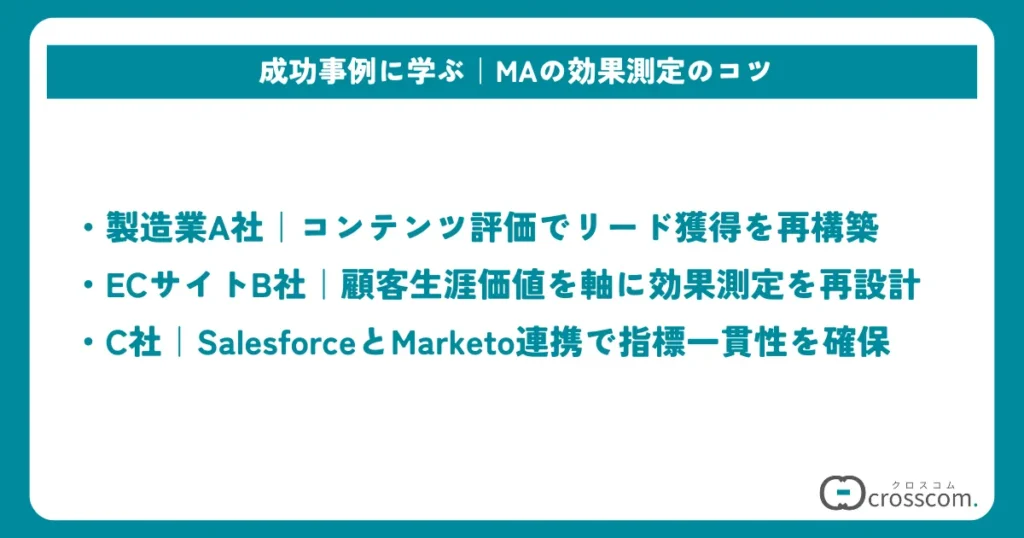 成功事例に学ぶ｜MAの効果測定のコツ