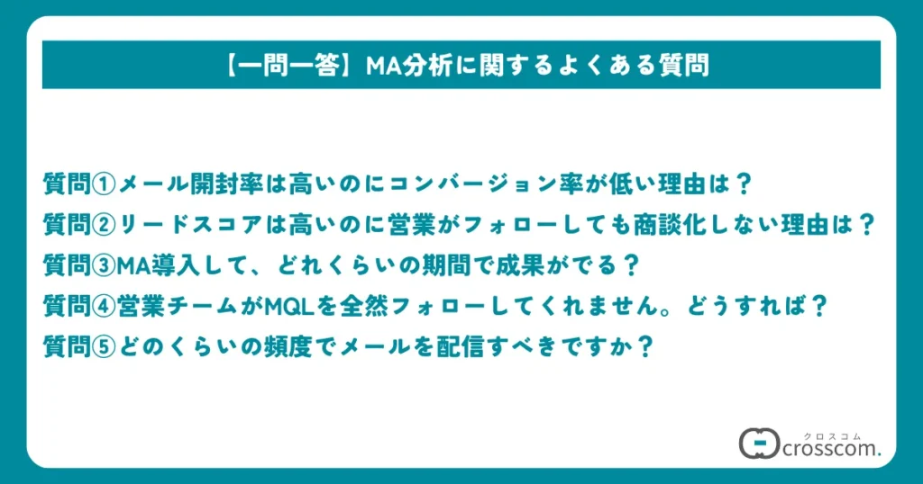【一問一答】MA分析に関するよくある質問