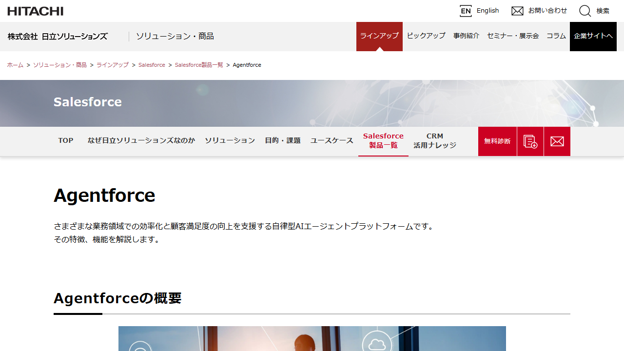 日立ソリューションズ サービスページ