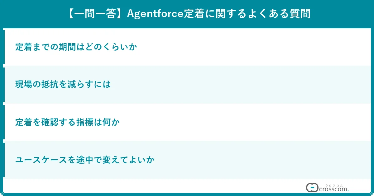 【一問一答】Agentforce定着に関するよくある質問