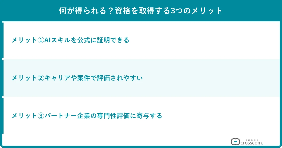 何が得られる?資格を取得する3つのメリット